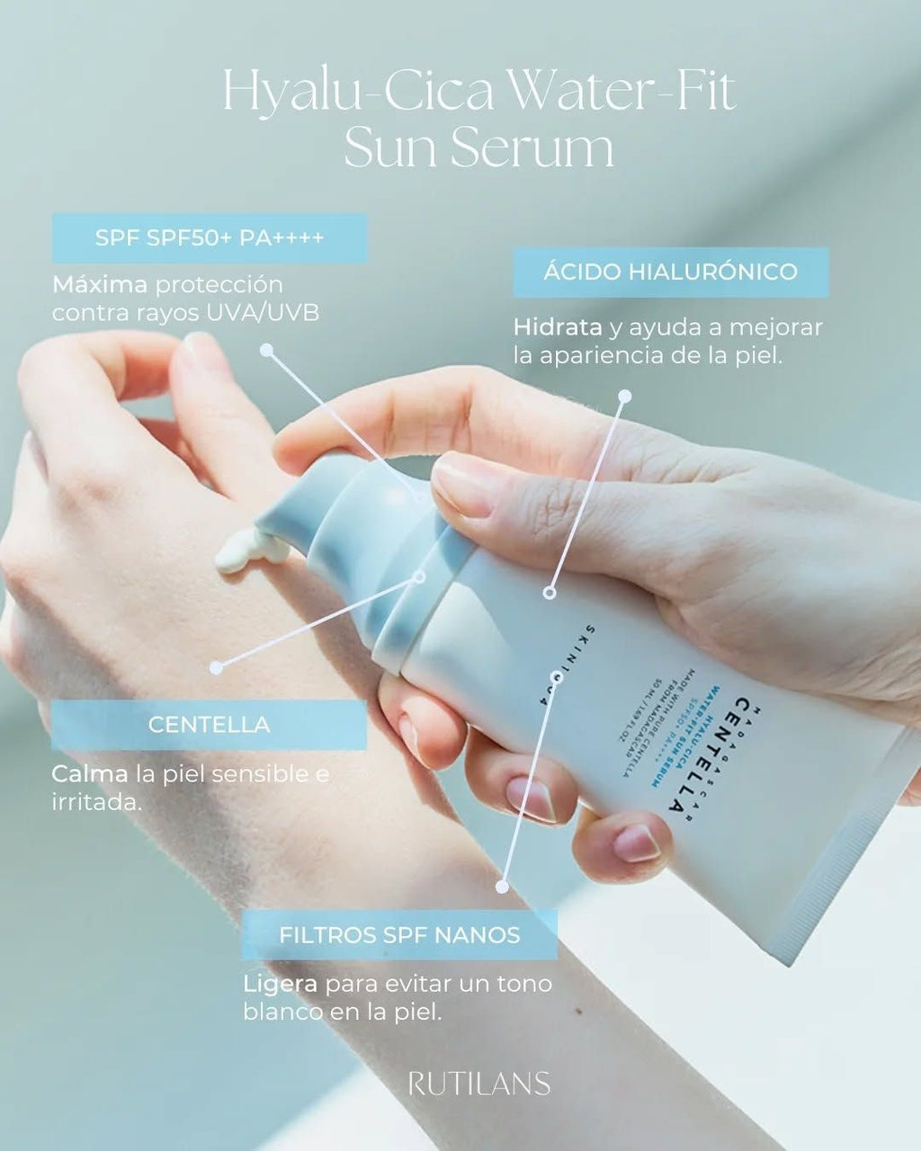 SKIN1004 | MADAGASCAR CENTELLA HYALU-CICA WATER-FIT SUN SERUM