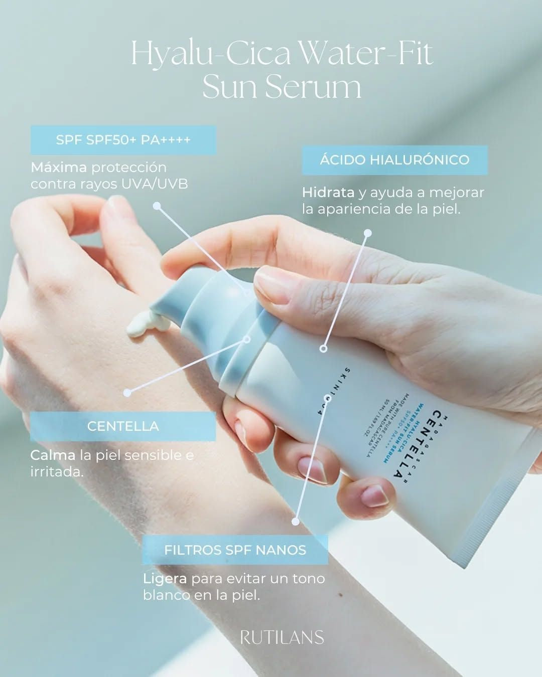 SKIN1004 | MADAGASCAR CENTELLA HYALU-CICA WATER-FIT SUN SERUM