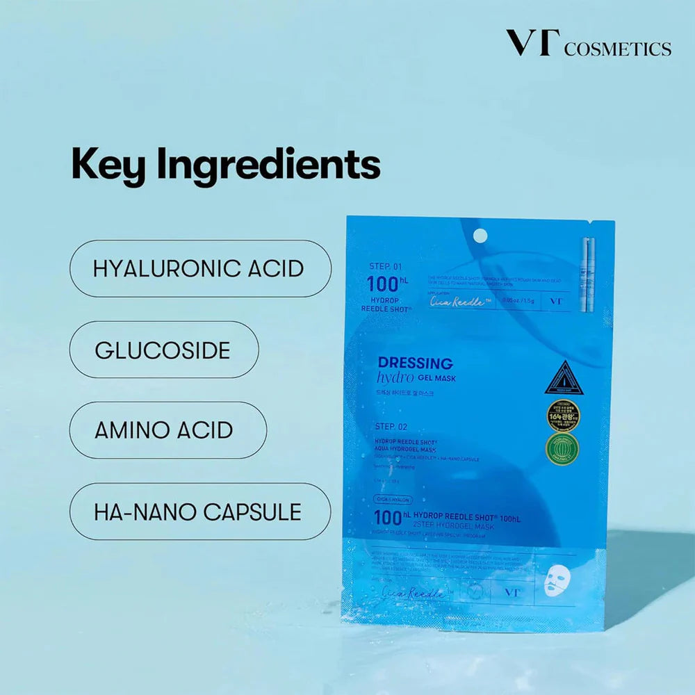 VT COSMETICS | VITA-LIGHT REEDLE SHOT 100 2STEP HYDROGEL MASK