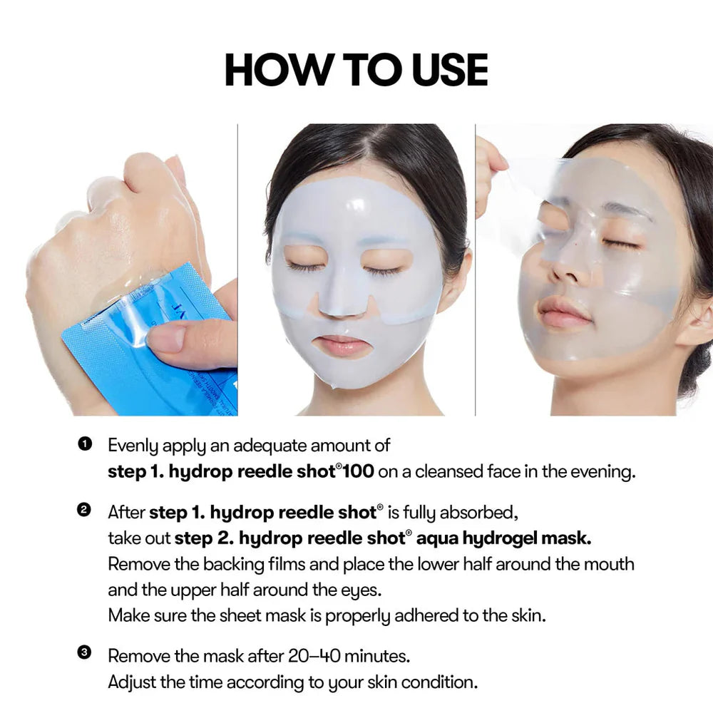 VT COSMETICS | VITA-LIGHT REEDLE SHOT 100 2STEP HYDROGEL MASK