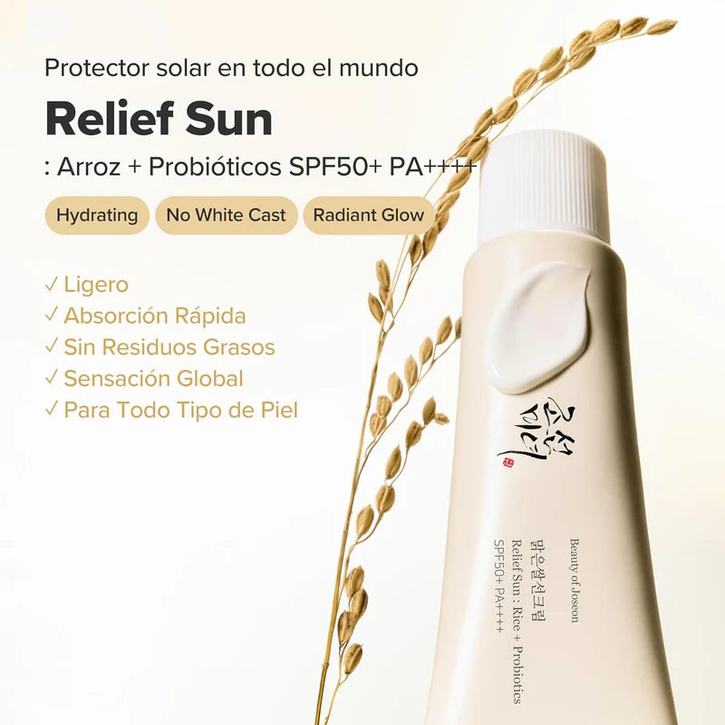 BEAUTY OF JOSEON |RELIEF SUN RICE & PROBIOTICS (SPF50+ PA++++)