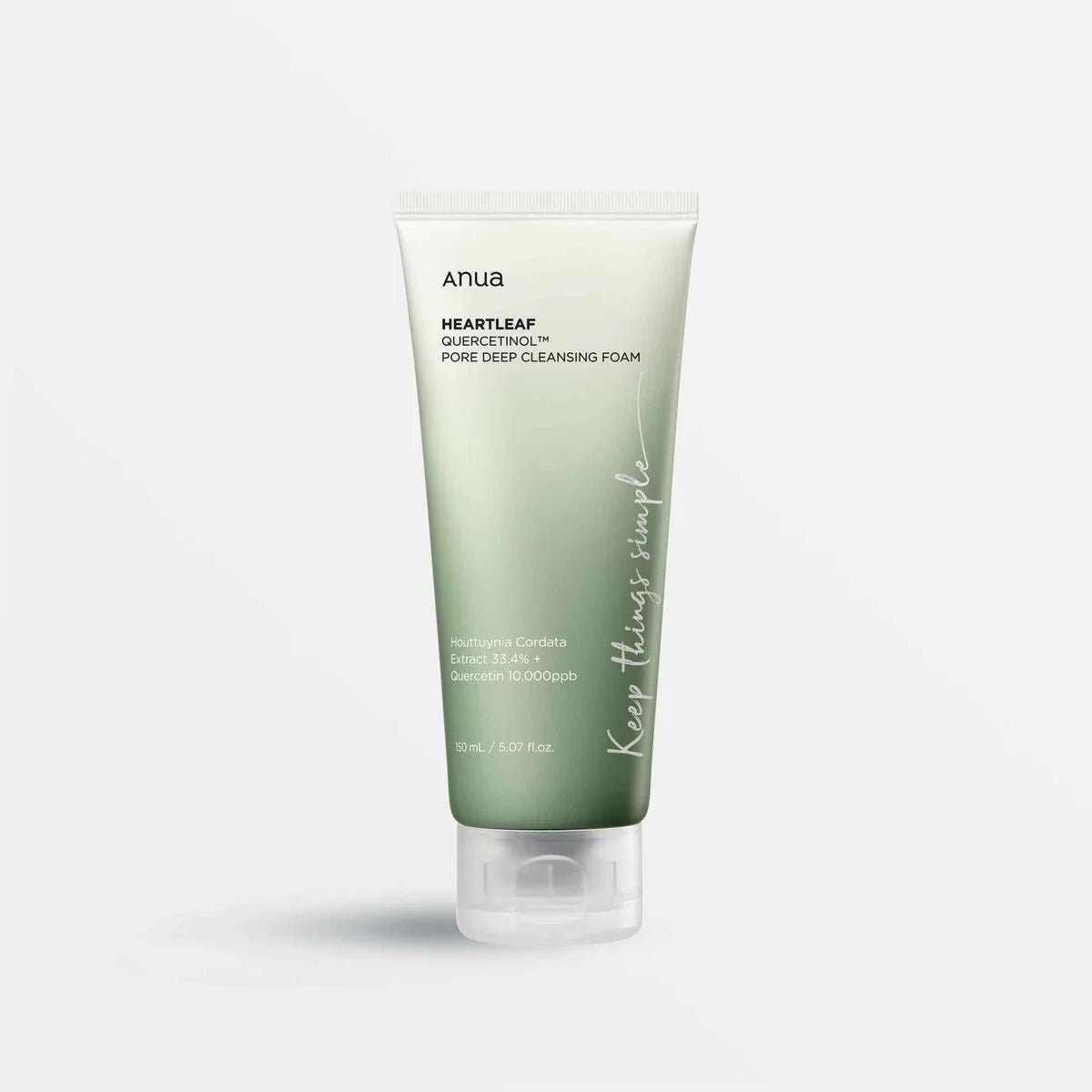 ANUA - HEARTLEAF QUERCETINOL PORE DEEP  CLEANSING FOAM 150ml