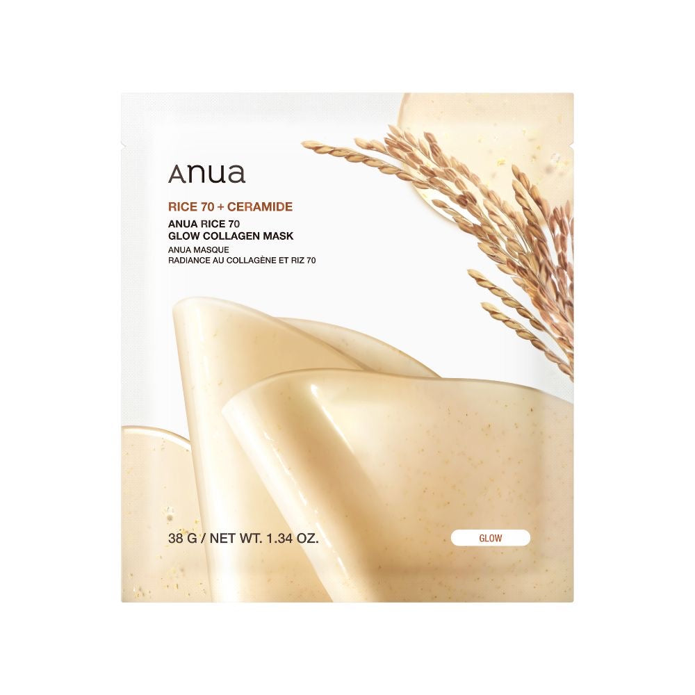 ANUA - RICE 70 GLOW COLLAGEN MASK
