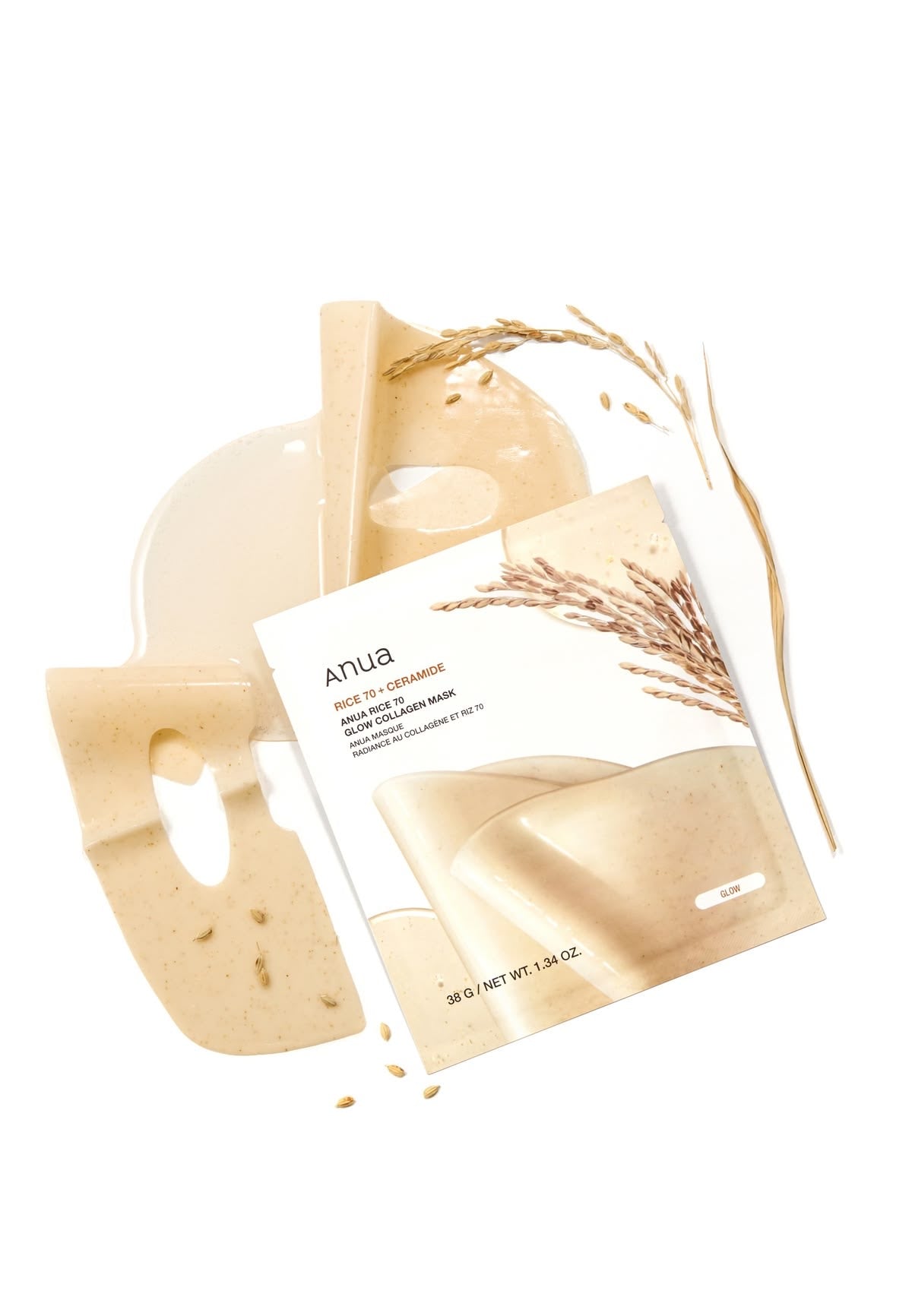 ANUA - RICE 70 GLOW COLLAGEN MASK