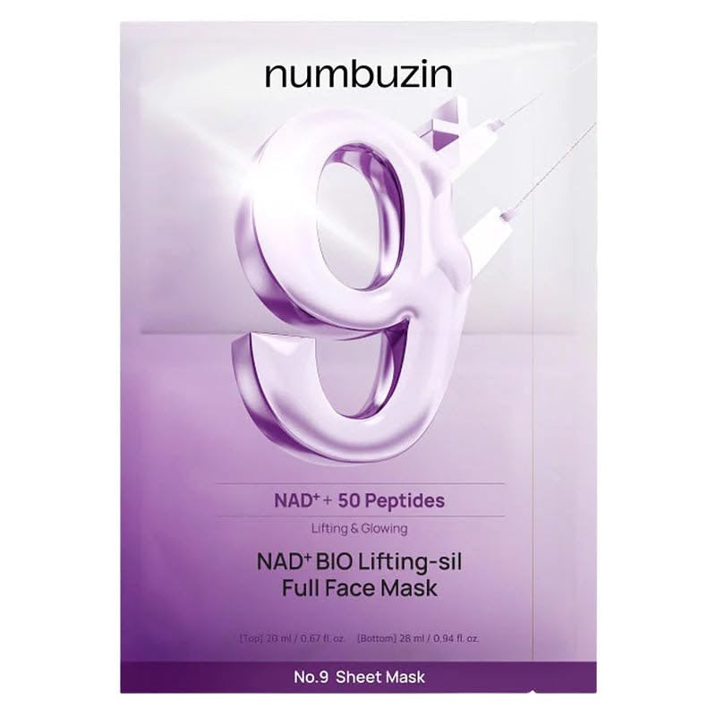 NUMBUZIN | No.9 NAD Bio Lifting Full Cover Facial Mask (1 Unidad)